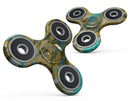 Abstract Wet Paint Gold Full-Body Fidget Spinner Skin-Kit