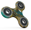 Abstract Wet Paint Gold Full-Body Fidget Spinner Skin-Kit