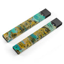 Abstract Wet Paint Gold - Premium Decal Protective Skin-Wrap Sticker compatible with the Juul Labs vaping device