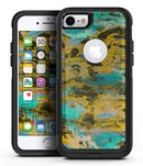 Abstract Wet Paint Gold - iPhone 7 or 7 Plus Commuter Case Skin Kit