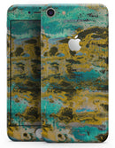 Abstract Wet Paint Gold - Skin-kit for the iPhone 8 or 8 Plus