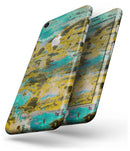 Abstract Wet Paint Gold - Skin-kit for the iPhone 8 or 8 Plus