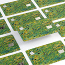 Abstract Wet Paint Green Lines - Premium Protective Decal Skin-Kit for the Apple Credit Card