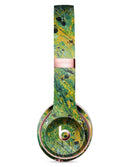 Abstract Wet Paint Green Lines Full-Body Skin Kit for the Beats by Dre Solo 3 Wireless Headphones