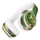 Abstract Wet Paint Green Lines Full-Body Skin Kit for the Beats by Dre Solo 3 Wireless Headphones