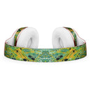 Abstract Wet Paint Green Lines Full-Body Skin Kit for the Beats by Dre Solo 3 Wireless Headphones