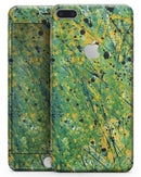 Abstract Wet Paint Green Lines - Skin-kit for the iPhone 8 or 8 Plus