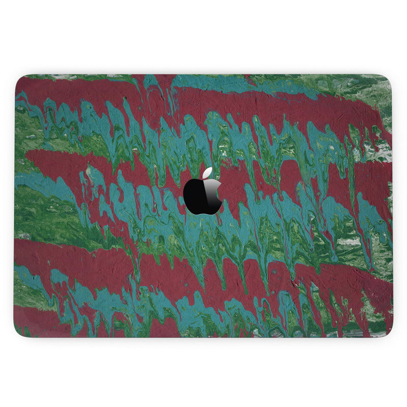 MacBook Pro without Touch Bar Skin Kit - Abstract_Wet_Paint_Mint_Green_to_Red-MacBook_13_Touch_V6.jpg?