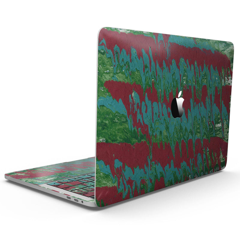 MacBook Pro without Touch Bar Skin Kit - Abstract_Wet_Paint_Mint_Green_to_Red-MacBook_13_Touch_V7.jpg?