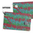 Abstract Wet Paint Mint Green to Red - Premium Protective Decal Skin-Kit for the Apple Credit Card
