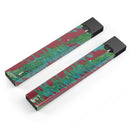 Abstract Wet Paint Mint Green to Red - Premium Decal Protective Skin-Wrap Sticker compatible with the Juul Labs vaping device