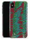 Abstract Wet Paint Mint Green to Red - iPhone X Clipit Case