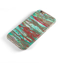 Abstract Wet Paint Mint Rustic iPhone 6/6s or 6/6s Plus 2-Piece Hybrid INK-Fuzed Case