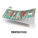 Abstract Wet Paint Mint Rustic - Premium Protective Decal Skin-Kit for the Apple Credit Card