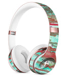 Abstract Wet Paint Mint Rustic Full-Body Skin Kit for the Beats by Dre Solo 3 Wireless Headphones