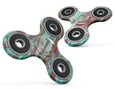 Abstract Wet Paint Mint Rustic Full-Body Fidget Spinner Skin-Kit