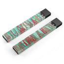 Abstract Wet Paint Mint Rustic - Premium Decal Protective Skin-Wrap Sticker compatible with the Juul Labs vaping device