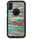 Abstract Wet Paint Mint Rustic - iPhone X OtterBox Case & Skin Kits