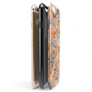 Abstract Wet Paint Orange iPhone 6/6s or 6/6s Plus 2-Piece Hybrid INK-Fuzed Case