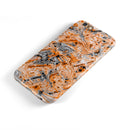 Abstract Wet Paint Orange iPhone 6/6s or 6/6s Plus 2-Piece Hybrid INK-Fuzed Case