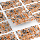 Abstract Wet Paint Orange - Premium Protective Decal Skin-Kit for the Apple Credit Card