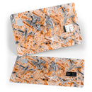 Abstract Wet Paint Orange - Premium Protective Decal Skin-Kit for the Apple Credit Card