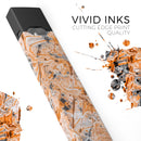 Abstract Wet Paint Orange - Premium Decal Protective Skin-Wrap Sticker compatible with the Juul Labs vaping device