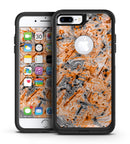 Abstract Wet Paint Orange - iPhone 7 or 7 Plus Commuter Case Skin Kit