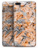 Abstract Wet Paint Orange - Skin-kit for the iPhone 8 or 8 Plus
