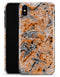 Abstract Wet Paint Orange - iPhone X Clipit Case