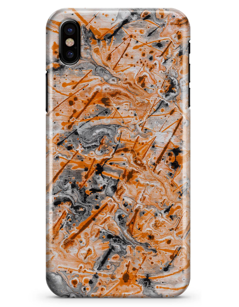Abstract Wet Paint Orange - iPhone X Clipit Case
