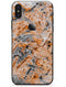 Abstract Wet Paint Orange - iPhone X Skin-Kit