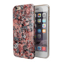 Abstract Wet Paint Pale Pink iPhone 6/6s or 6/6s Plus 2-Piece Hybrid INK-Fuzed Case