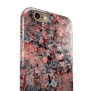 Abstract Wet Paint Pale Pink iPhone 6/6s or 6/6s Plus 2-Piece Hybrid INK-Fuzed Case
