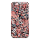 Abstract Wet Paint Pale Pink iPhone 6/6s or 6/6s Plus 2-Piece Hybrid INK-Fuzed Case