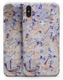 Abstract Wet Paint Pale - iPhone X Skin-Kit