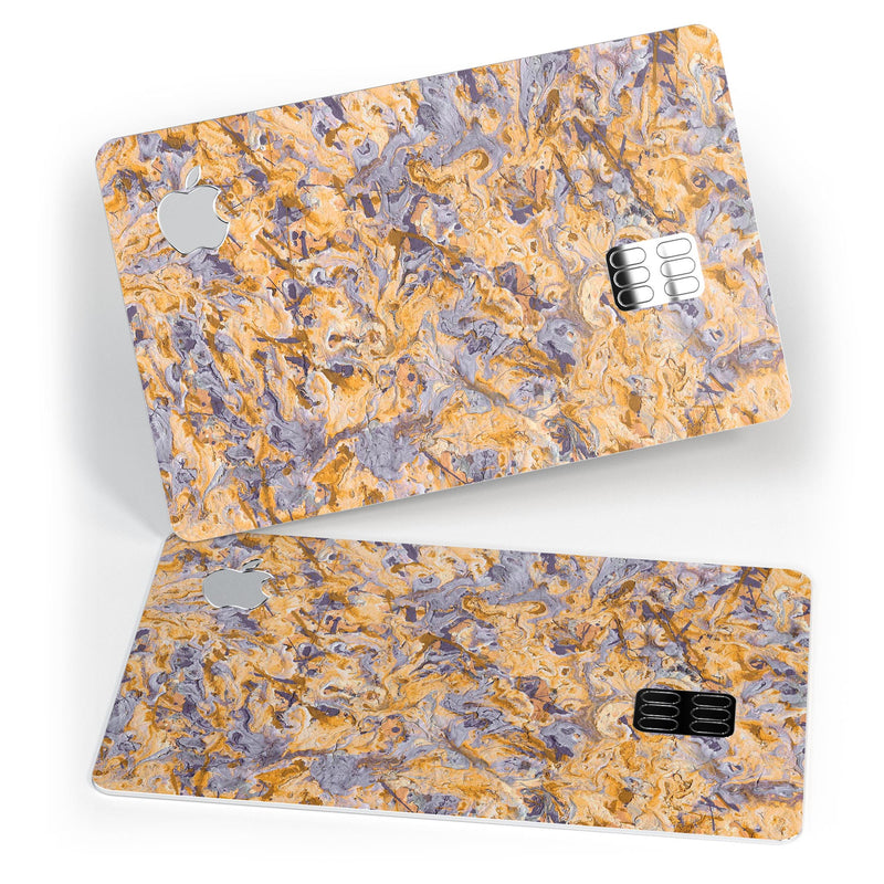 Abstract Wet Paint Pale v4 - Premium Protective Decal Skin-Kit for the Apple Credit Card