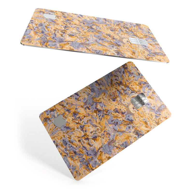 Abstract Wet Paint Pale v4 - Premium Protective Decal Skin-Kit for the Apple Credit Card