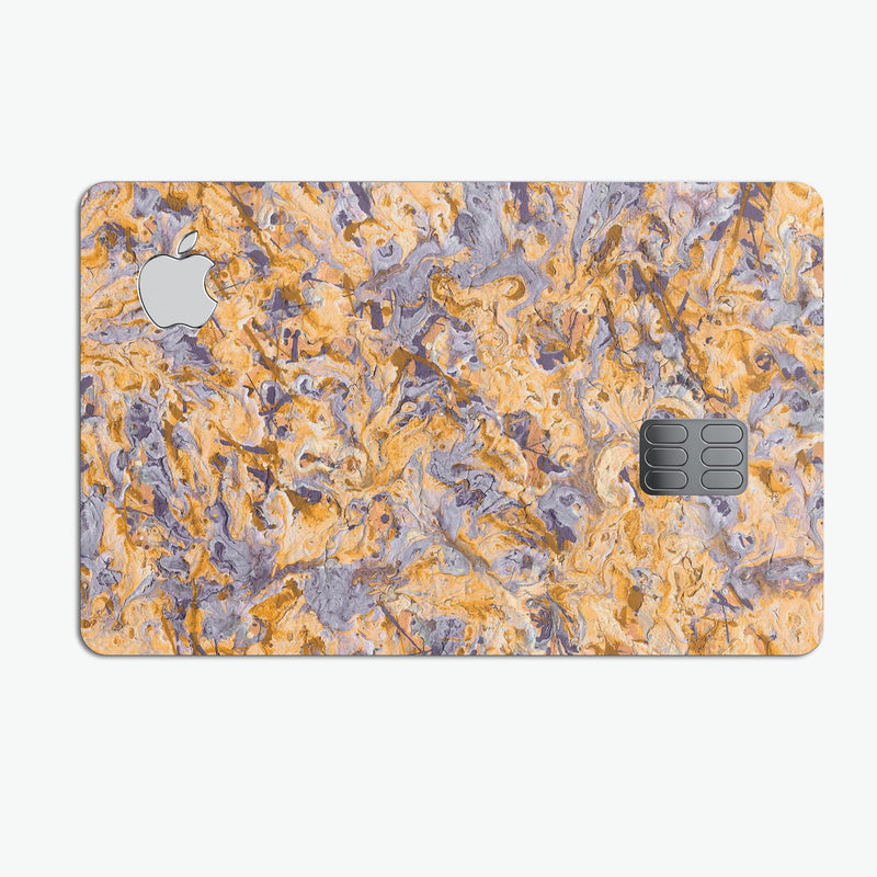 Abstract Wet Paint Pale v4 - Premium Protective Decal Skin-Kit for the Apple Credit Card