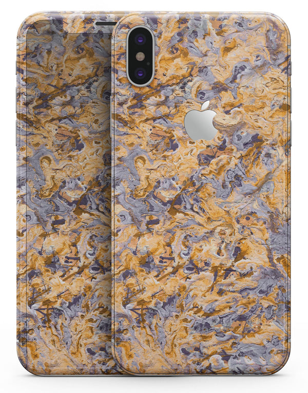 Abstract Wet Paint Pale v4 - iPhone X Skin-Kit