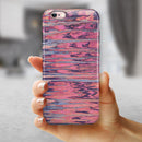 Abstract Wet Paint Pink Sag iPhone 6/6s or 6/6s Plus 2-Piece Hybrid INK-Fuzed Case