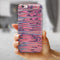 Abstract Wet Paint Pink Sag iPhone 6/6s or 6/6s Plus 2-Piece Hybrid INK-Fuzed Case