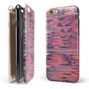 Abstract Wet Paint Pink Sag iPhone 6/6s or 6/6s Plus 2-Piece Hybrid INK-Fuzed Case