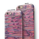 Abstract Wet Paint Pink Sag iPhone 6/6s or 6/6s Plus 2-Piece Hybrid INK-Fuzed Case
