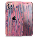 Abstract Wet Paint Pink Sag  - Protective Skin Wrap & Decal – Compatible with iPhone SE to iPhone 17 Pro Max (All Models)
