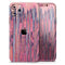 Abstract Wet Paint Pink Sag - Skin-Kit compatible with the Apple iPhone 13, 13 Pro Max, 13 Mini, 13 Pro, iPhone 12, iPhone 11 (All iPhones Available)