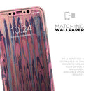 Abstract Wet Paint Pink Sag  - Protective Skin Wrap & Decal – Compatible with iPhone SE to iPhone 17 Pro Max (All Models)