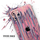 Abstract Wet Paint Pink Sag  - Protective Skin Wrap & Decal – Compatible with iPhone SE to iPhone 17 Pro Max (All Models)