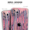 Abstract Wet Paint Pink Sag - Skin-Kit compatible with the Apple iPhone 13, 13 Pro Max, 13 Mini, 13 Pro, iPhone 12, iPhone 11 (All iPhones Available)