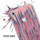Abstract Wet Paint Pink Sag - Skin-Kit for the Apple iPhone XR, XS MAX, XS/X, 8/8+, 7/7+, 5/5S/SE (All iPhones Available)